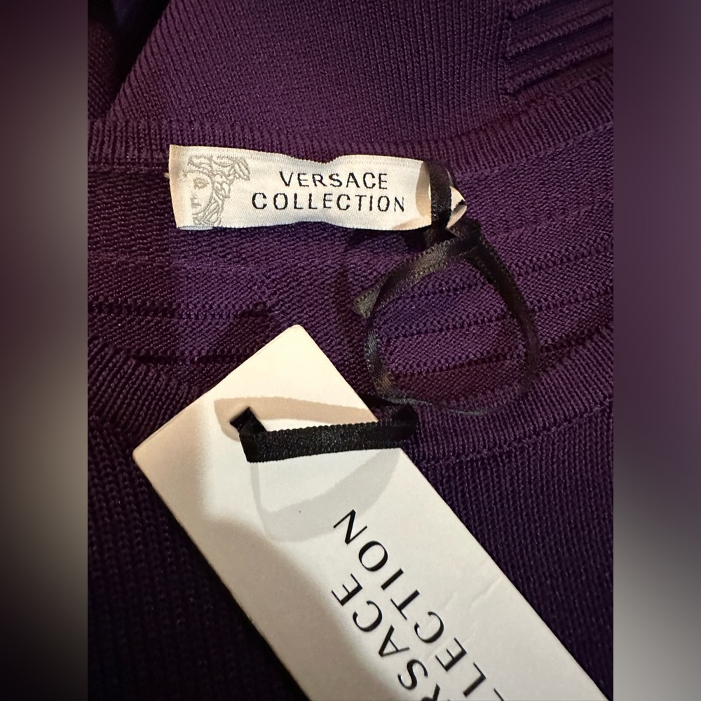 VERSACE Collection Purple Large Dress ~NWT - Picture 7 of 8